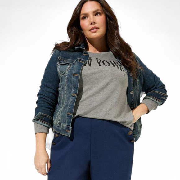 Torrid Blue Denim Jean Jacket - Picture 1 of 5